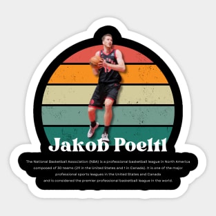 Jakob Poeltl Vintage V1 Sticker